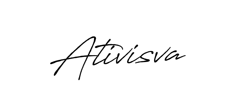 Design your own signature with our free online signature maker. With this signature software, you can create a handwritten (Antro_Vectra_Bolder) signature for name Ativisva. Ativisva signature style 7 images and pictures png