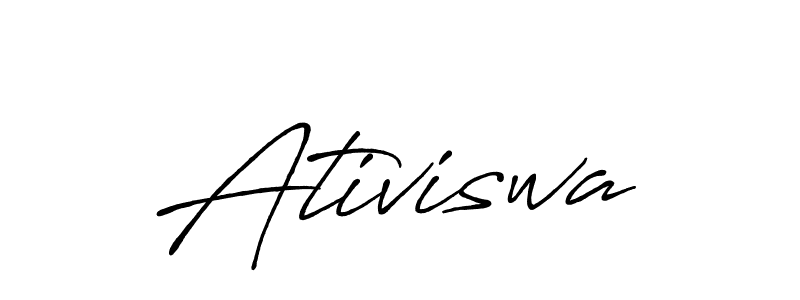 Use a signature maker to create a handwritten signature online. With this signature software, you can design (Antro_Vectra_Bolder) your own signature for name Ativiswa. Ativiswa signature style 7 images and pictures png