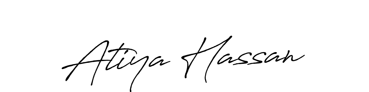 The best way (Antro_Vectra_Bolder) to make a short signature is to pick only two or three words in your name. The name Atiya Hassan include a total of six letters. For converting this name. Atiya Hassan signature style 7 images and pictures png