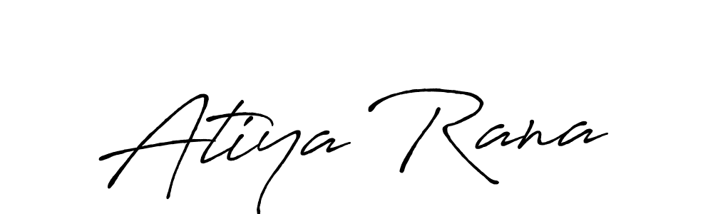 The best way (Antro_Vectra_Bolder) to make a short signature is to pick only two or three words in your name. The name Atiya Rana include a total of six letters. For converting this name. Atiya Rana signature style 7 images and pictures png