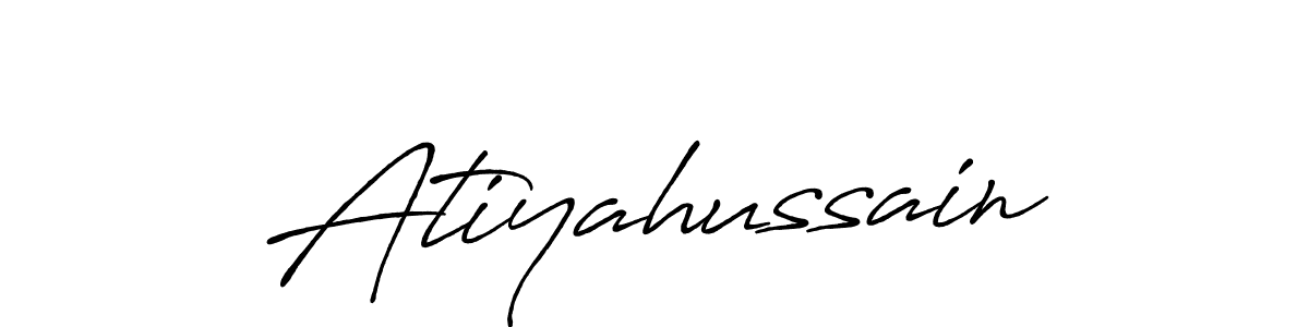 Design your own signature with our free online signature maker. With this signature software, you can create a handwritten (Antro_Vectra_Bolder) signature for name Atiyahussain. Atiyahussain signature style 7 images and pictures png