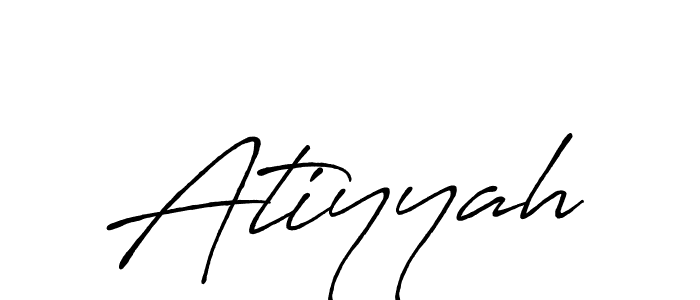 Antro_Vectra_Bolder is a professional signature style that is perfect for those who want to add a touch of class to their signature. It is also a great choice for those who want to make their signature more unique. Get Atiyyah name to fancy signature for free. Atiyyah signature style 7 images and pictures png