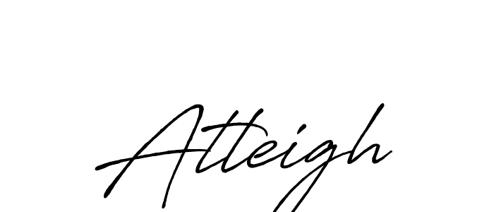 Make a beautiful signature design for name Atleigh. With this signature (Antro_Vectra_Bolder) style, you can create a handwritten signature for free. Atleigh signature style 7 images and pictures png