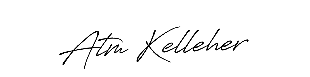 Use a signature maker to create a handwritten signature online. With this signature software, you can design (Antro_Vectra_Bolder) your own signature for name Atm Kelleher. Atm Kelleher signature style 7 images and pictures png