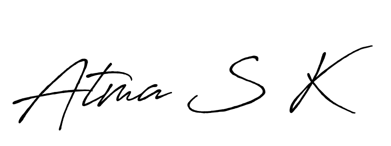 You can use this online signature creator to create a handwritten signature for the name Atma S K. This is the best online autograph maker. Atma S K signature style 7 images and pictures png