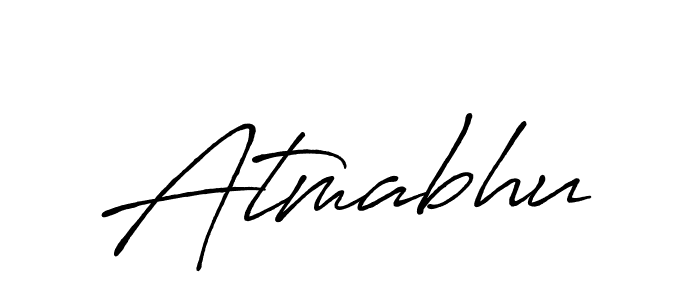 How to make Atmabhu name signature. Use Antro_Vectra_Bolder style for creating short signs online. This is the latest handwritten sign. Atmabhu signature style 7 images and pictures png