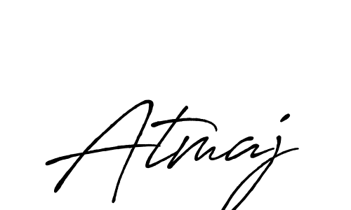 Create a beautiful signature design for name Atmaj. With this signature (Antro_Vectra_Bolder) fonts, you can make a handwritten signature for free. Atmaj signature style 7 images and pictures png