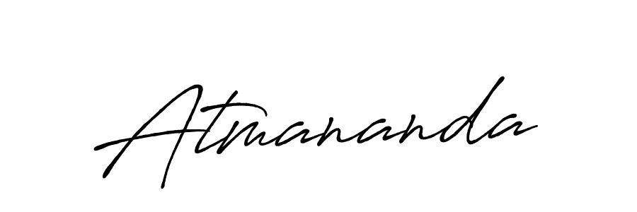 Make a beautiful signature design for name Atmananda. With this signature (Antro_Vectra_Bolder) style, you can create a handwritten signature for free. Atmananda signature style 7 images and pictures png