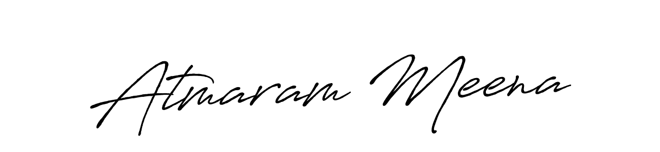 Atmaram Meena stylish signature style. Best Handwritten Sign (Antro_Vectra_Bolder) for my name. Handwritten Signature Collection Ideas for my name Atmaram Meena. Atmaram Meena signature style 7 images and pictures png
