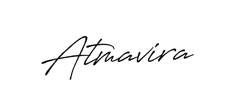 Create a beautiful signature design for name Atmavira. With this signature (Antro_Vectra_Bolder) fonts, you can make a handwritten signature for free. Atmavira signature style 7 images and pictures png