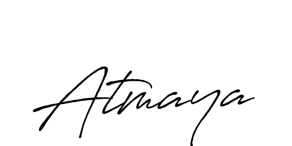 Atmaya stylish signature style. Best Handwritten Sign (Antro_Vectra_Bolder) for my name. Handwritten Signature Collection Ideas for my name Atmaya. Atmaya signature style 7 images and pictures png