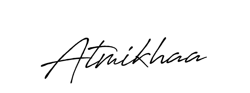 Create a beautiful signature design for name Atmikhaa. With this signature (Antro_Vectra_Bolder) fonts, you can make a handwritten signature for free. Atmikhaa signature style 7 images and pictures png