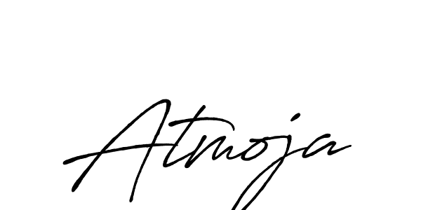 Atmoja stylish signature style. Best Handwritten Sign (Antro_Vectra_Bolder) for my name. Handwritten Signature Collection Ideas for my name Atmoja. Atmoja signature style 7 images and pictures png