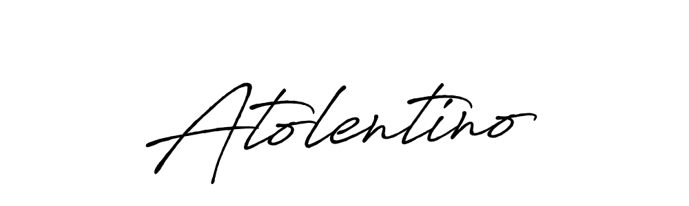 Also we have Atolentino name is the best signature style. Create professional handwritten signature collection using Antro_Vectra_Bolder autograph style. Atolentino signature style 7 images and pictures png