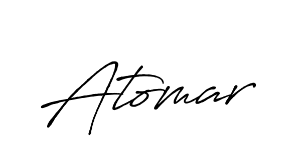 Atomar stylish signature style. Best Handwritten Sign (Antro_Vectra_Bolder) for my name. Handwritten Signature Collection Ideas for my name Atomar. Atomar signature style 7 images and pictures png