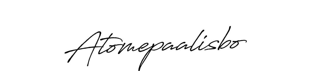 Atomepaalisbo stylish signature style. Best Handwritten Sign (Antro_Vectra_Bolder) for my name. Handwritten Signature Collection Ideas for my name Atomepaalisbo. Atomepaalisbo signature style 7 images and pictures png