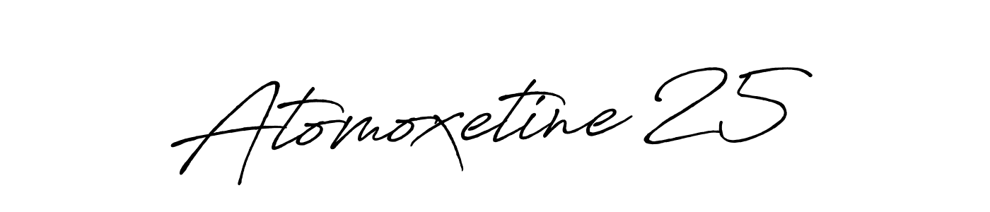 How to make Atomoxetine 25 name signature. Use Antro_Vectra_Bolder style for creating short signs online. This is the latest handwritten sign. Atomoxetine 25 signature style 7 images and pictures png