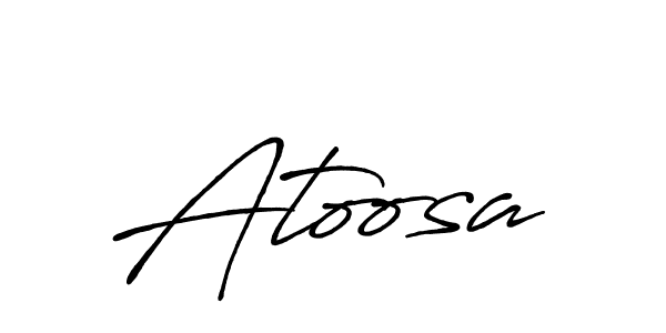 Make a beautiful signature design for name Atoosa. Use this online signature maker to create a handwritten signature for free. Atoosa signature style 7 images and pictures png