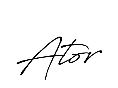 Design your own signature with our free online signature maker. With this signature software, you can create a handwritten (Antro_Vectra_Bolder) signature for name Ator. Ator signature style 7 images and pictures png