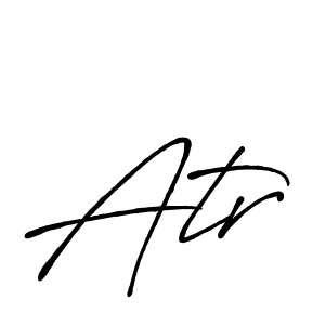 Atr stylish signature style. Best Handwritten Sign (Antro_Vectra_Bolder) for my name. Handwritten Signature Collection Ideas for my name Atr. Atr signature style 7 images and pictures png