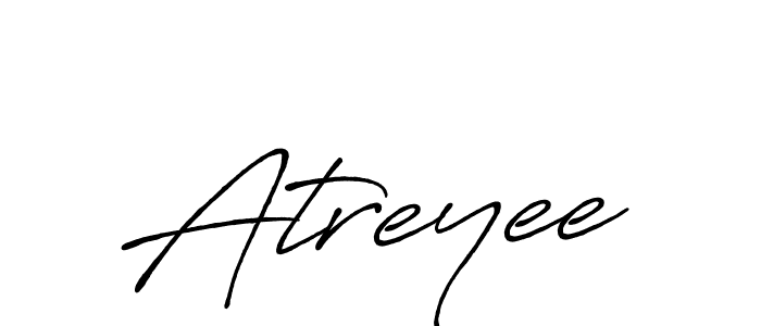 Create a beautiful signature design for name Atreyee. With this signature (Antro_Vectra_Bolder) fonts, you can make a handwritten signature for free. Atreyee signature style 7 images and pictures png