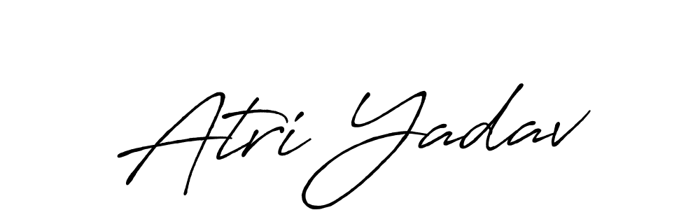 Similarly Antro_Vectra_Bolder is the best handwritten signature design. Signature creator online .You can use it as an online autograph creator for name Atri Yadav. Atri Yadav signature style 7 images and pictures png