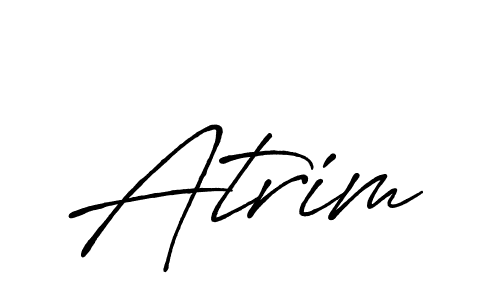 The best way (Antro_Vectra_Bolder) to make a short signature is to pick only two or three words in your name. The name Atrim include a total of six letters. For converting this name. Atrim signature style 7 images and pictures png