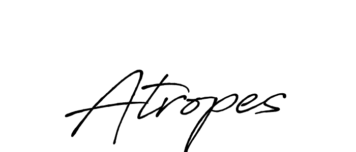 Create a beautiful signature design for name Atropes. With this signature (Antro_Vectra_Bolder) fonts, you can make a handwritten signature for free. Atropes signature style 7 images and pictures png