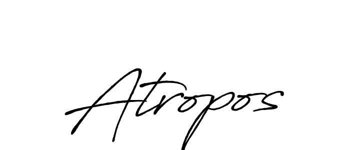 Atropos stylish signature style. Best Handwritten Sign (Antro_Vectra_Bolder) for my name. Handwritten Signature Collection Ideas for my name Atropos. Atropos signature style 7 images and pictures png