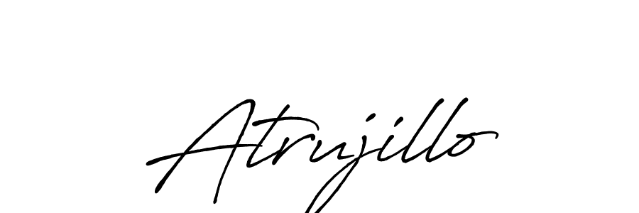 Antro_Vectra_Bolder is a professional signature style that is perfect for those who want to add a touch of class to their signature. It is also a great choice for those who want to make their signature more unique. Get Atrujillo name to fancy signature for free. Atrujillo signature style 7 images and pictures png