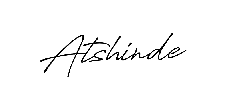 Atshinde stylish signature style. Best Handwritten Sign (Antro_Vectra_Bolder) for my name. Handwritten Signature Collection Ideas for my name Atshinde. Atshinde signature style 7 images and pictures png