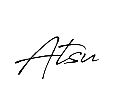 Also You can easily find your signature by using the search form. We will create Atsu name handwritten signature images for you free of cost using Antro_Vectra_Bolder sign style. Atsu signature style 7 images and pictures png