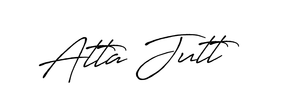 How to make Atta Jutt signature? Antro_Vectra_Bolder is a professional autograph style. Create handwritten signature for Atta Jutt name. Atta Jutt signature style 7 images and pictures png