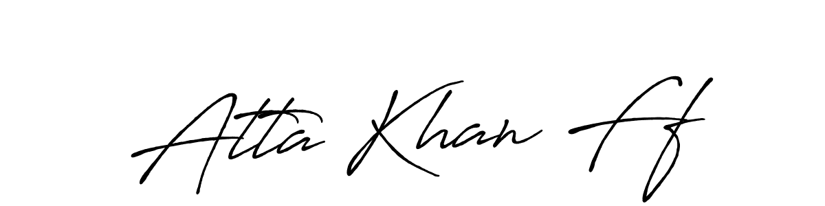 Make a beautiful signature design for name Atta Khan Ff. Use this online signature maker to create a handwritten signature for free. Atta Khan Ff signature style 7 images and pictures png