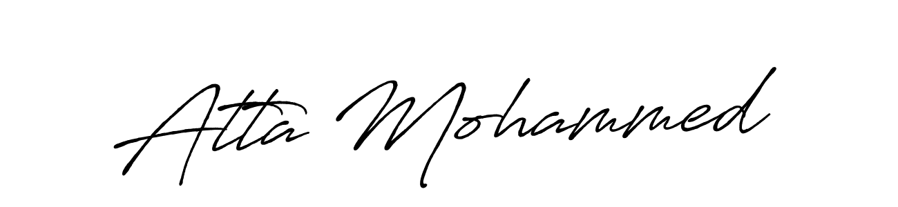 You should practise on your own different ways (Antro_Vectra_Bolder) to write your name (Atta Mohammed) in signature. don't let someone else do it for you. Atta Mohammed signature style 7 images and pictures png