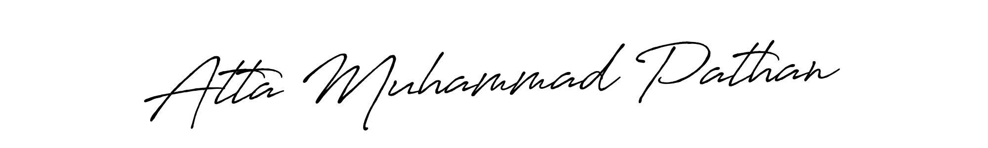 Atta Muhammad Pathan stylish signature style. Best Handwritten Sign (Antro_Vectra_Bolder) for my name. Handwritten Signature Collection Ideas for my name Atta Muhammad Pathan. Atta Muhammad Pathan signature style 7 images and pictures png