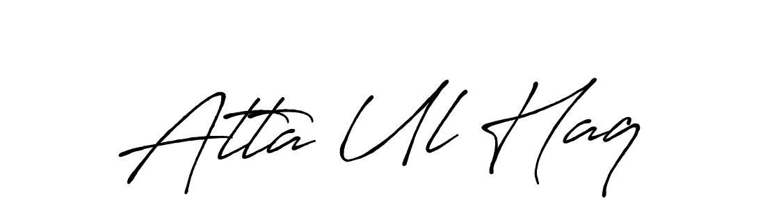 Design your own signature with our free online signature maker. With this signature software, you can create a handwritten (Antro_Vectra_Bolder) signature for name Atta Ul Haq. Atta Ul Haq signature style 7 images and pictures png