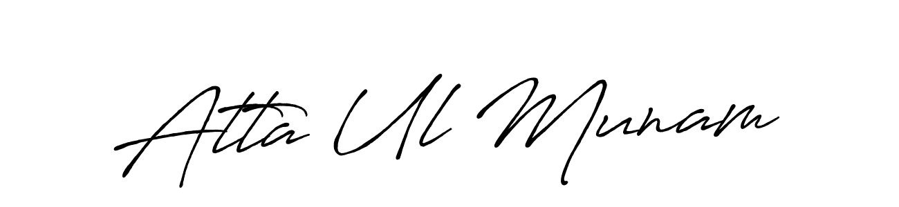 if you are searching for the best signature style for your name Atta Ul Munam. so please give up your signature search. here we have designed multiple signature styles  using Antro_Vectra_Bolder. Atta Ul Munam signature style 7 images and pictures png