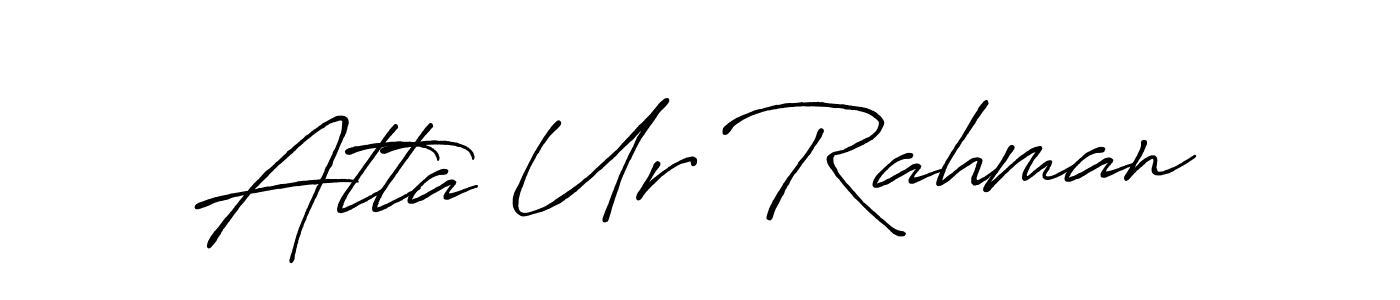 Use a signature maker to create a handwritten signature online. With this signature software, you can design (Antro_Vectra_Bolder) your own signature for name Atta Ur Rahman. Atta Ur Rahman signature style 7 images and pictures png