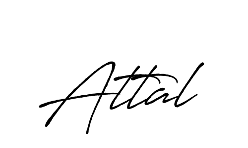 How to make Attal signature? Antro_Vectra_Bolder is a professional autograph style. Create handwritten signature for Attal name. Attal signature style 7 images and pictures png