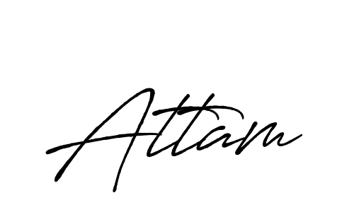 Make a beautiful signature design for name Attam. Use this online signature maker to create a handwritten signature for free. Attam signature style 7 images and pictures png