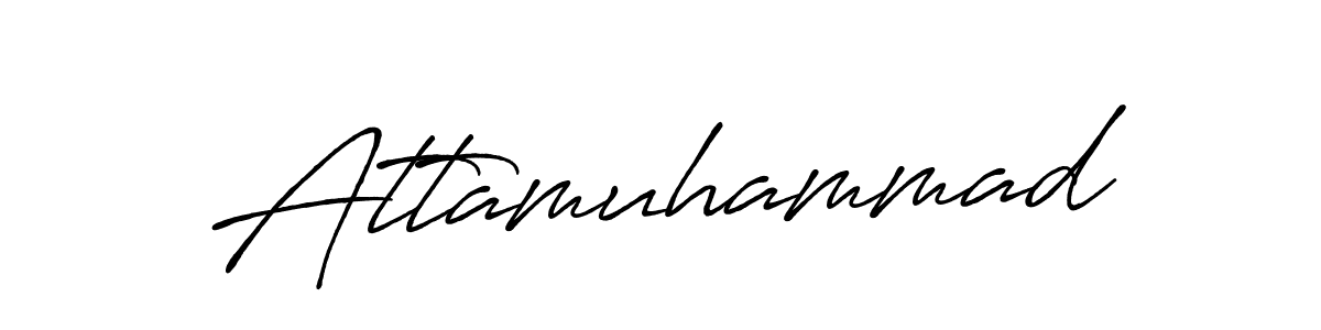 How to make Attamuhammad signature? Antro_Vectra_Bolder is a professional autograph style. Create handwritten signature for Attamuhammad name. Attamuhammad signature style 7 images and pictures png