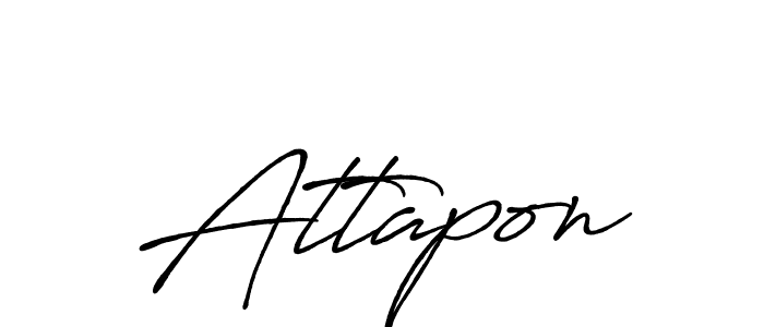 Make a beautiful signature design for name Attapon. With this signature (Antro_Vectra_Bolder) style, you can create a handwritten signature for free. Attapon signature style 7 images and pictures png