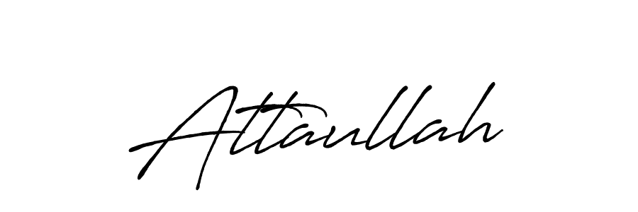 Design your own signature with our free online signature maker. With this signature software, you can create a handwritten (Antro_Vectra_Bolder) signature for name Attaullah. Attaullah signature style 7 images and pictures png