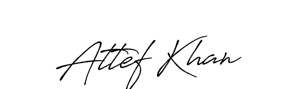 You can use this online signature creator to create a handwritten signature for the name Attef Khan. This is the best online autograph maker. Attef Khan signature style 7 images and pictures png