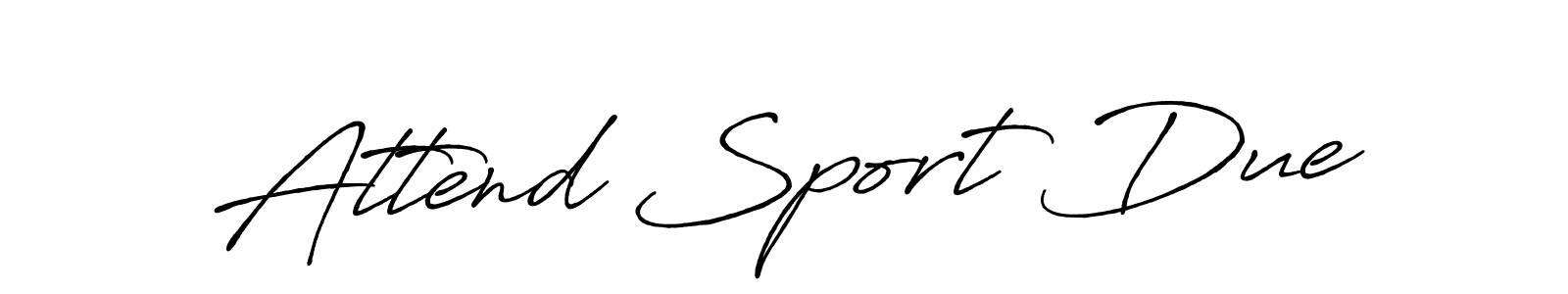 Also we have Attend Sport Due name is the best signature style. Create professional handwritten signature collection using Antro_Vectra_Bolder autograph style. Attend Sport Due signature style 7 images and pictures png