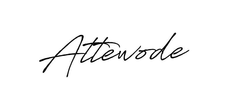 How to make Attewode signature? Antro_Vectra_Bolder is a professional autograph style. Create handwritten signature for Attewode name. Attewode signature style 7 images and pictures png