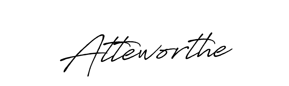 How to make Atteworthe name signature. Use Antro_Vectra_Bolder style for creating short signs online. This is the latest handwritten sign. Atteworthe signature style 7 images and pictures png