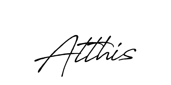 Atthis stylish signature style. Best Handwritten Sign (Antro_Vectra_Bolder) for my name. Handwritten Signature Collection Ideas for my name Atthis. Atthis signature style 7 images and pictures png