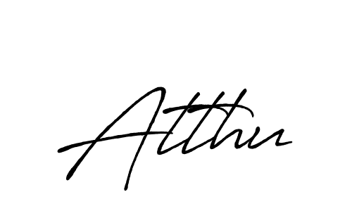 Make a beautiful signature design for name Atthu. With this signature (Antro_Vectra_Bolder) style, you can create a handwritten signature for free. Atthu signature style 7 images and pictures png